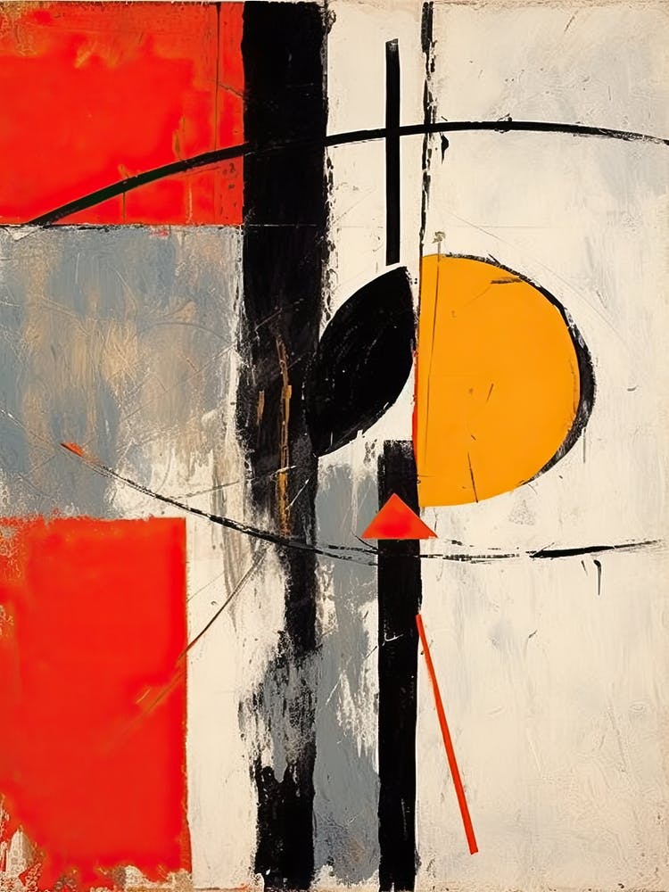 Orange Tones Abstract Painting 1