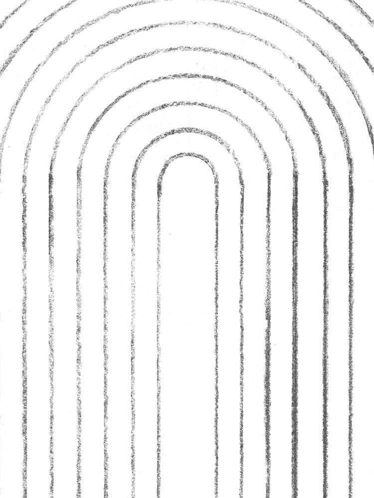 Minimalist arch, aesthetic line art