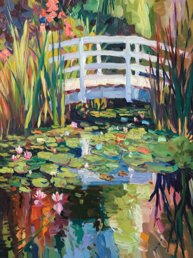 Water Lily Bridge Monet 1