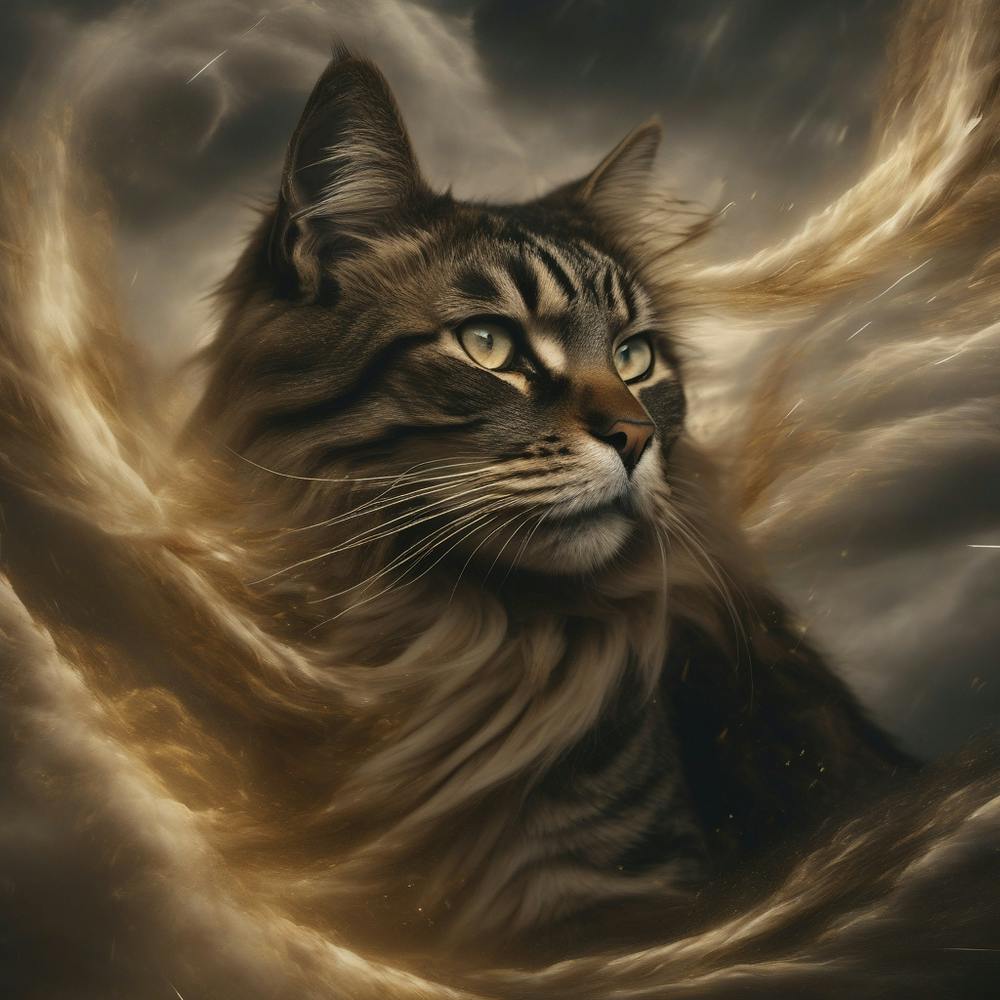 Cat In A Storm