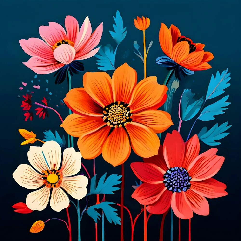 Colorful Flowers 16