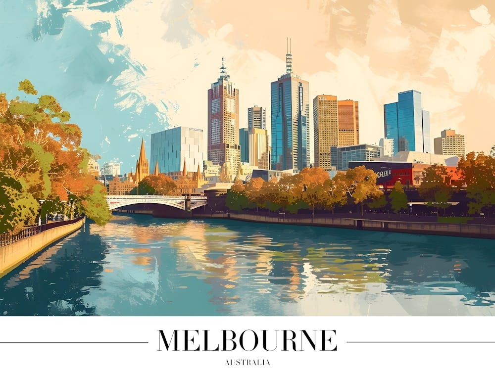 Melbourne City Skyline