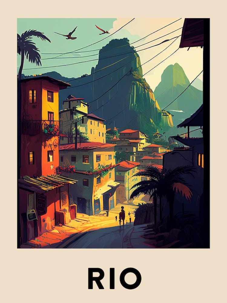 Rio 3 Vintage Travel Poster