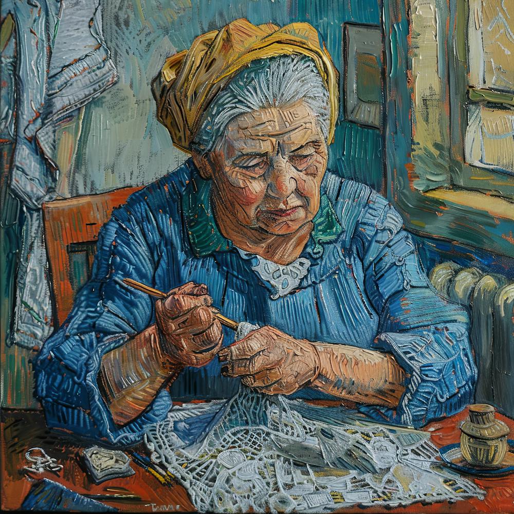 Van Gogh Style: The Lacemaker Series