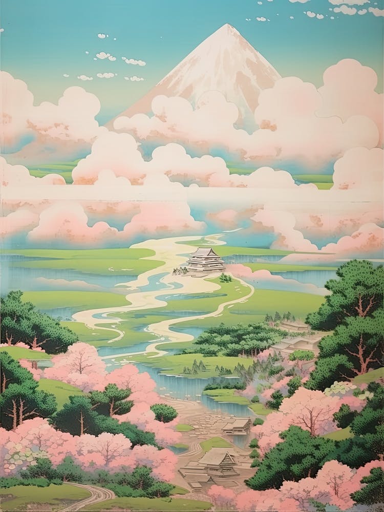 Mount Gassan In Yamagata, Japanese Landscape 1