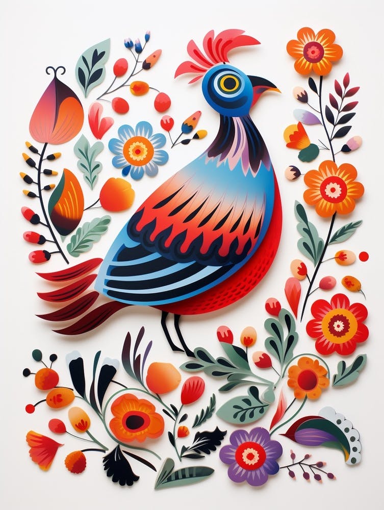 Scandinavian Bird Illustration Partridge 3