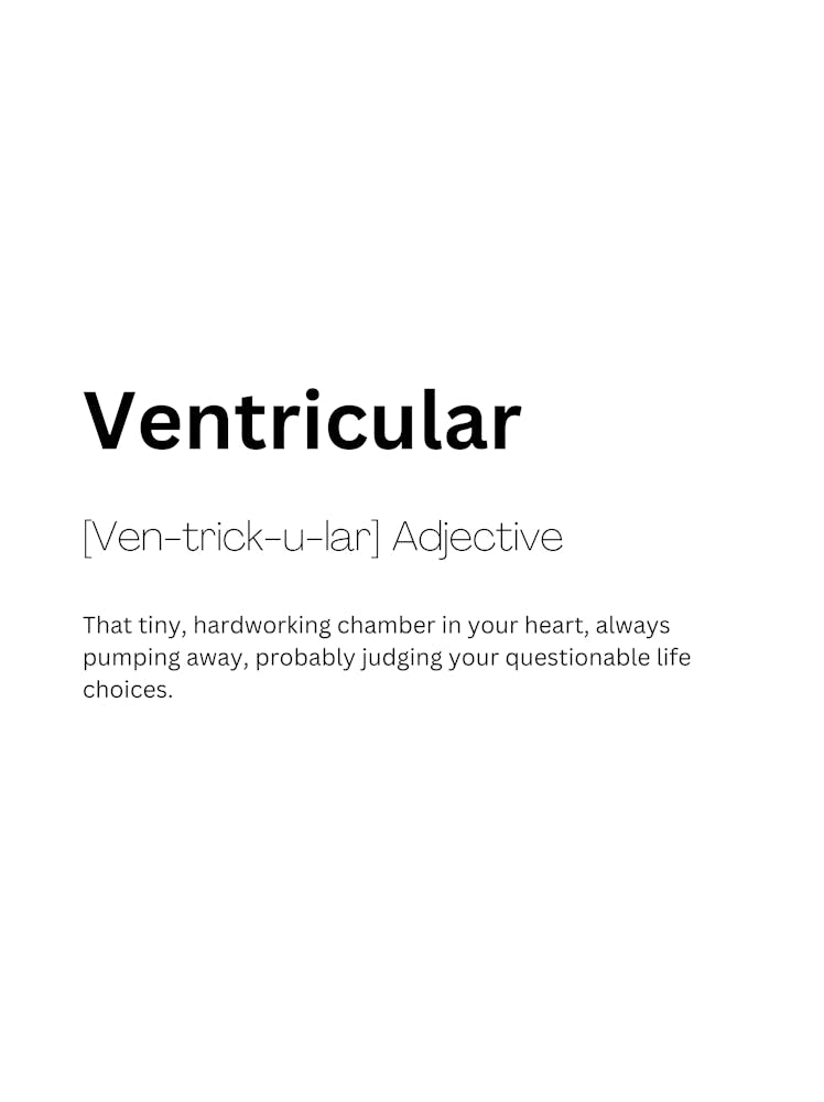 Ventricular Definition Meaning