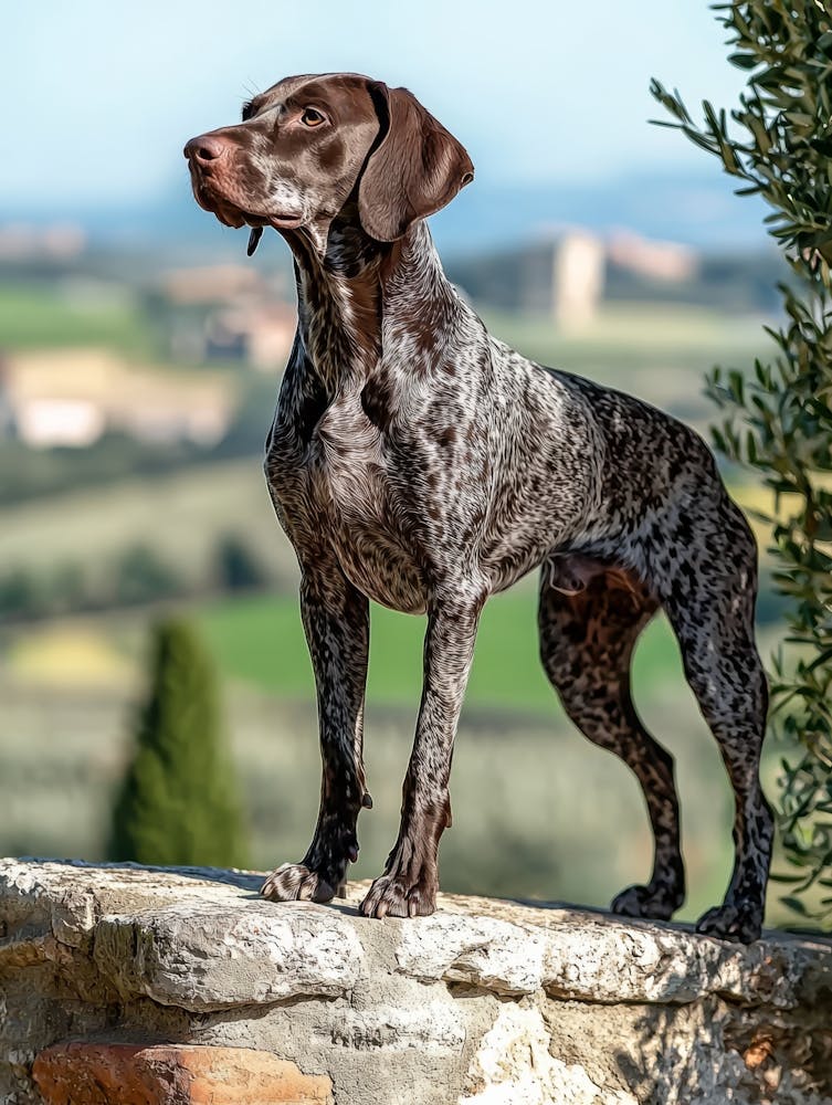 German Shorthaired Pointer.Generated AI. 1