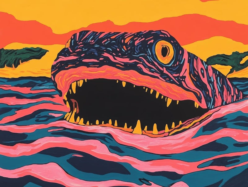 Lizard In The Water