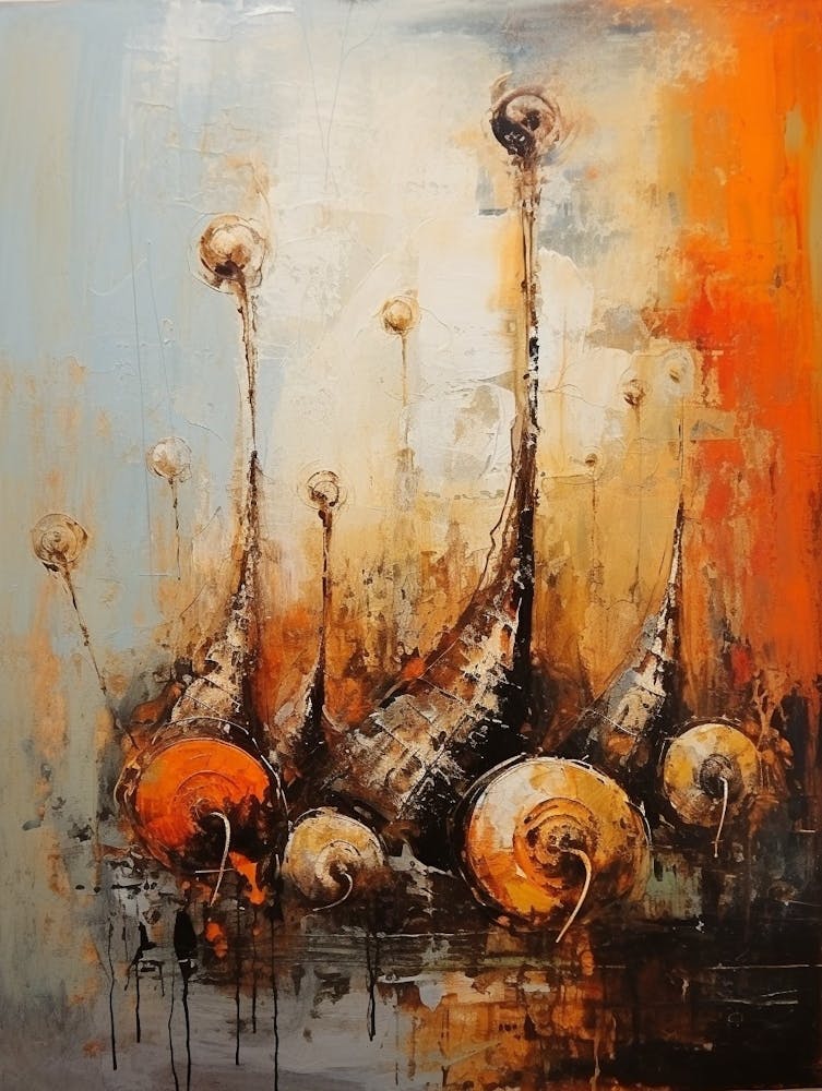 Snail Abstract Expressionism 2