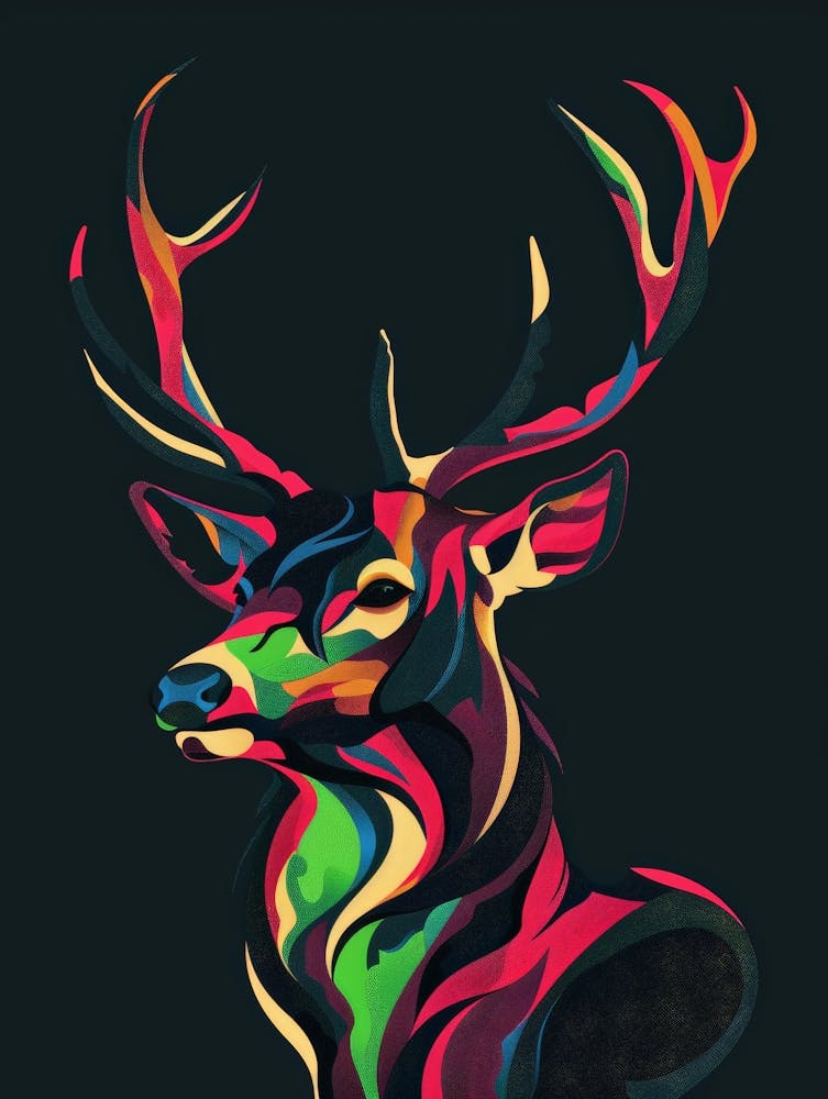 Deer Head Painting