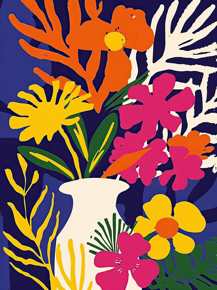 Cosmic Serenade Matisse Style