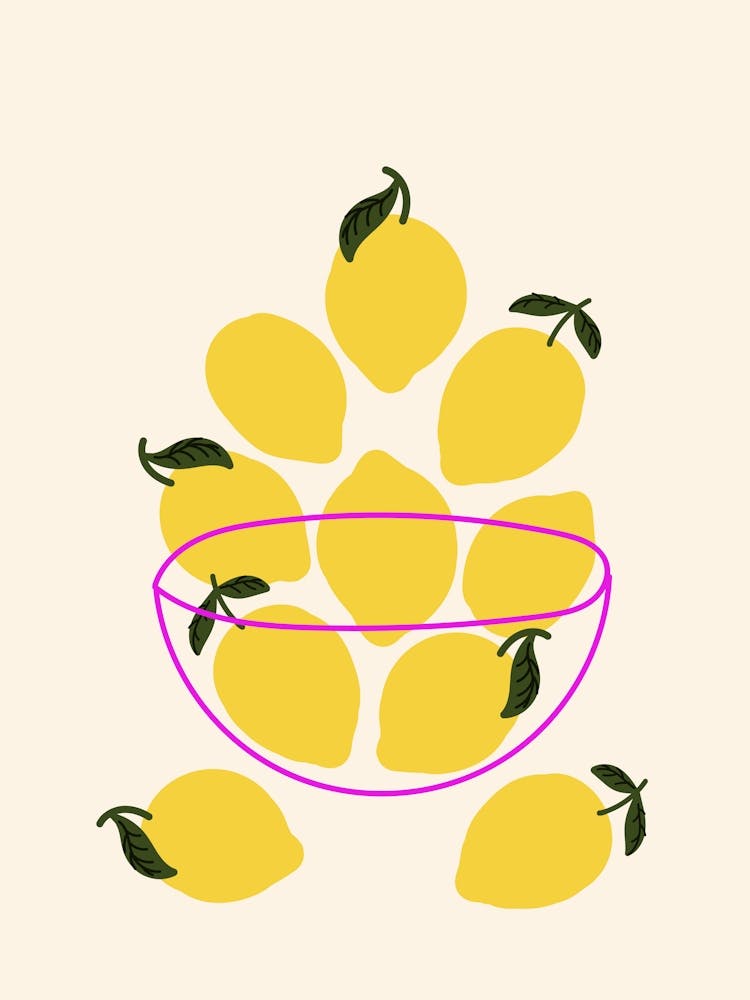 Lemons In A Bowl