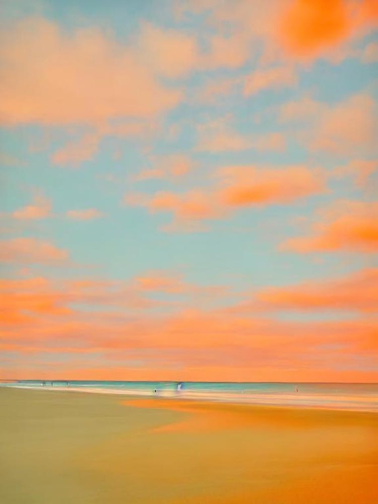 Cable Beach, Australia Pink & Orange Millenial