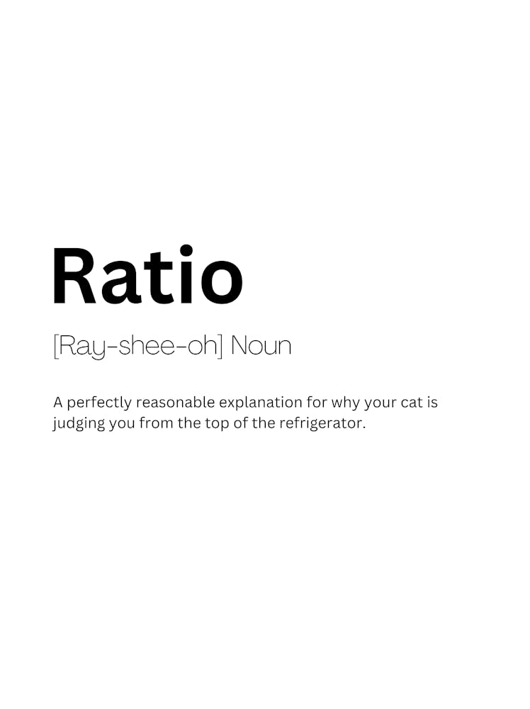 Ratio Définition Signification
