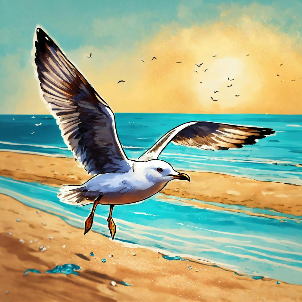 Seagull On The Beach