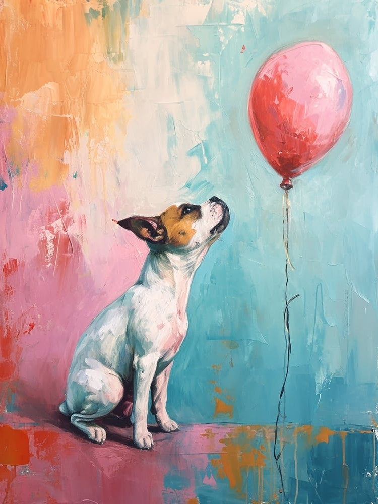 Cute Dog 1 With Balloon