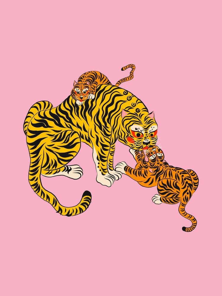 Wild Tiger Mama Pink