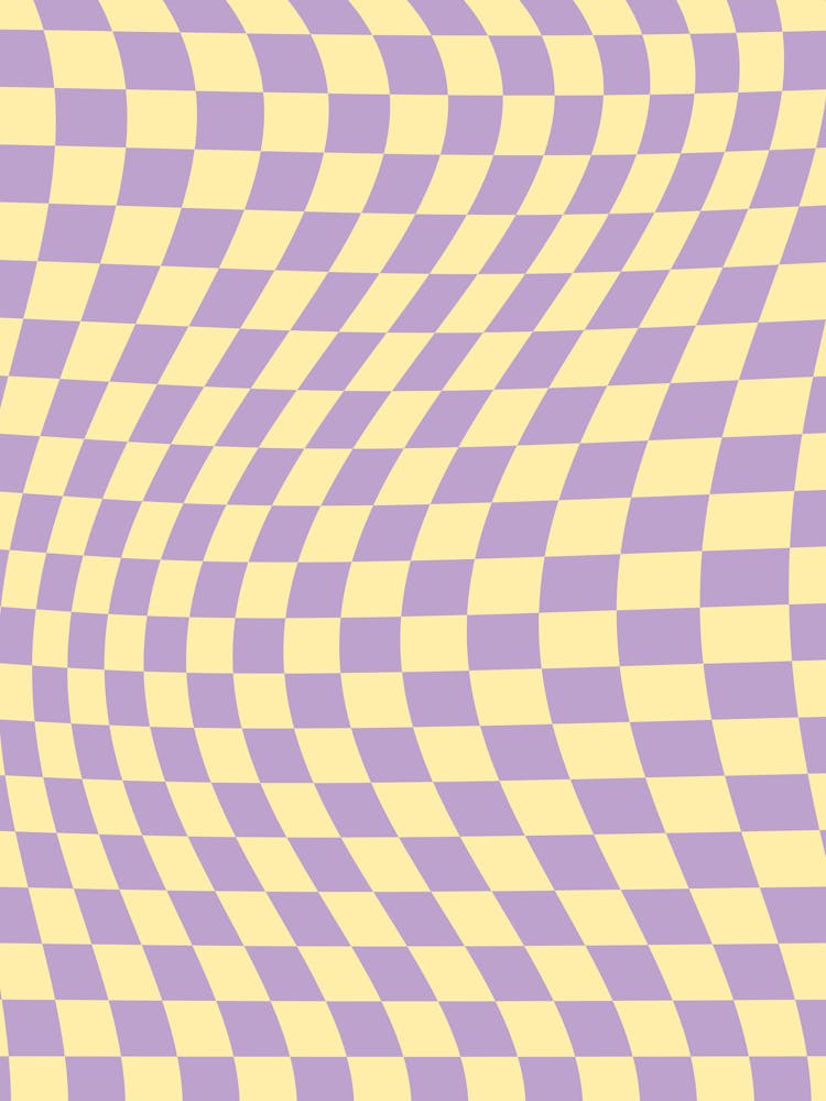 Lavender And Yellow Check Twist