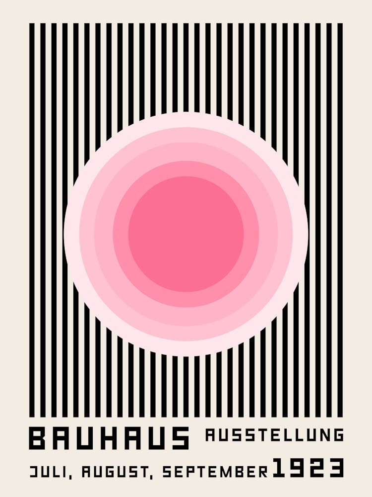 Pink Bauhaus Geometric