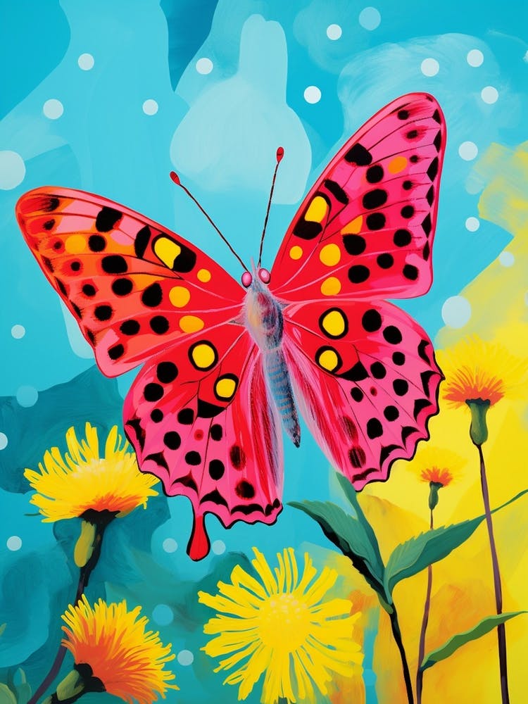 Pop Art Clouded Yellow Butterfly    3