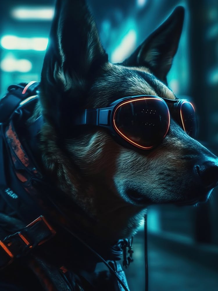 Dog Wearing Goggles 1