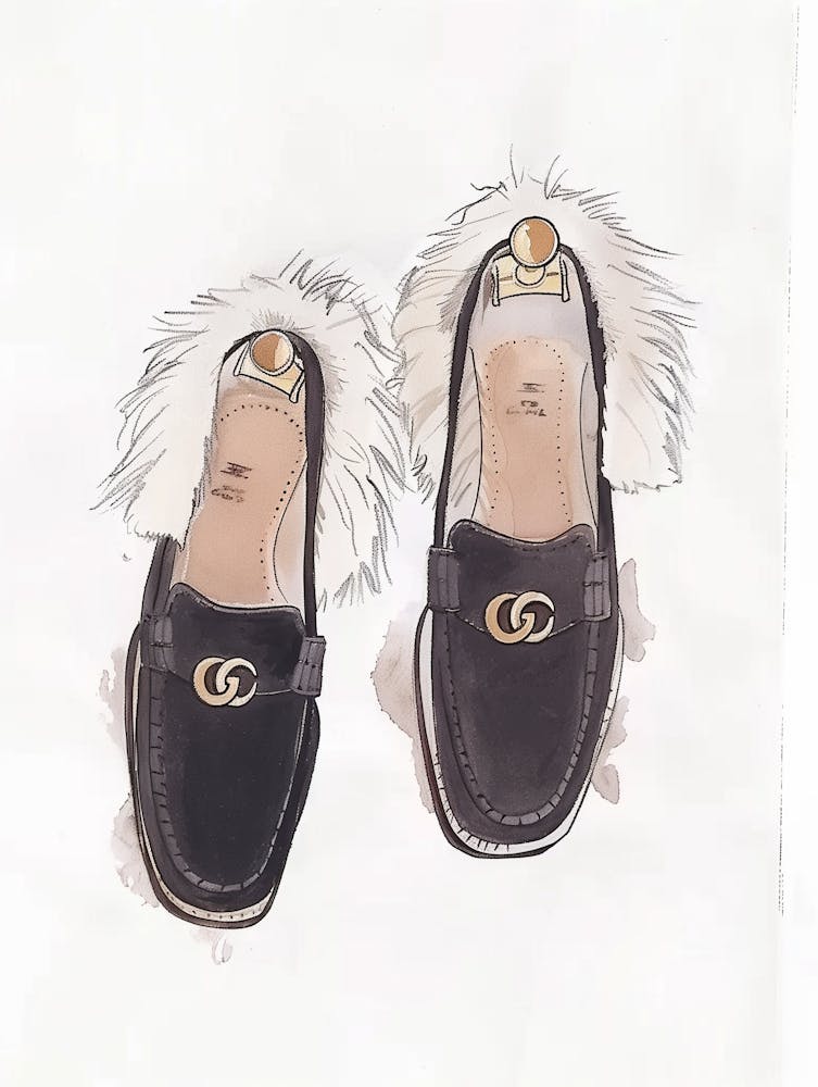 Gucci Loafers Gemälde 1