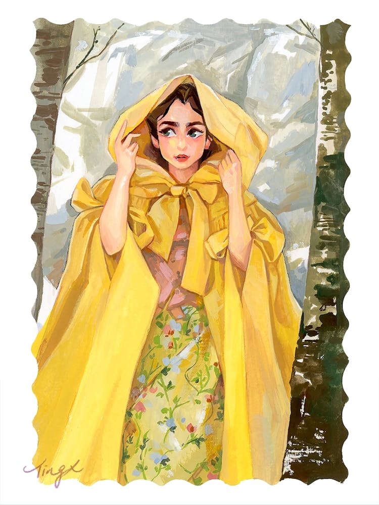 Gouache Illustration Snow