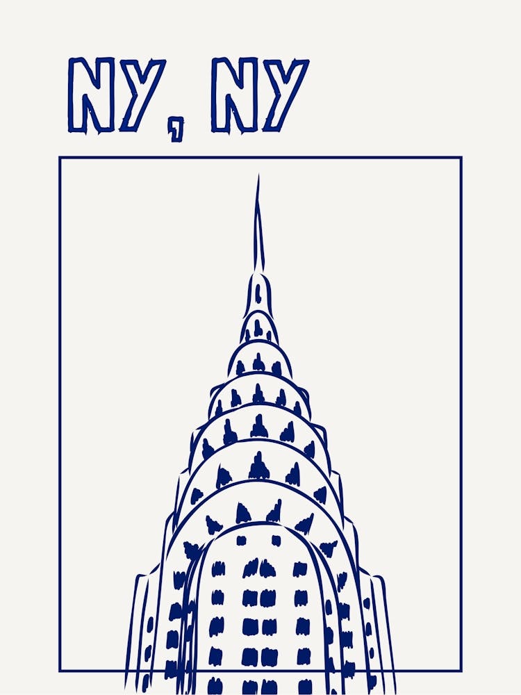 NY NY Blue Print