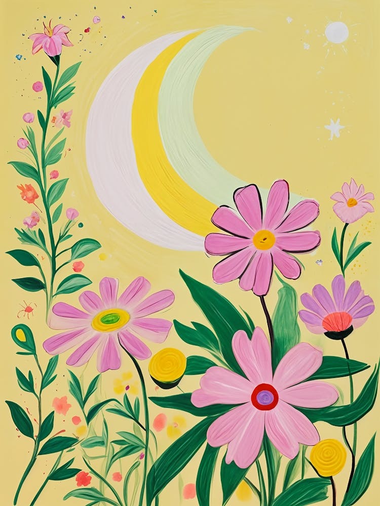 Moon And Flowers no2 1