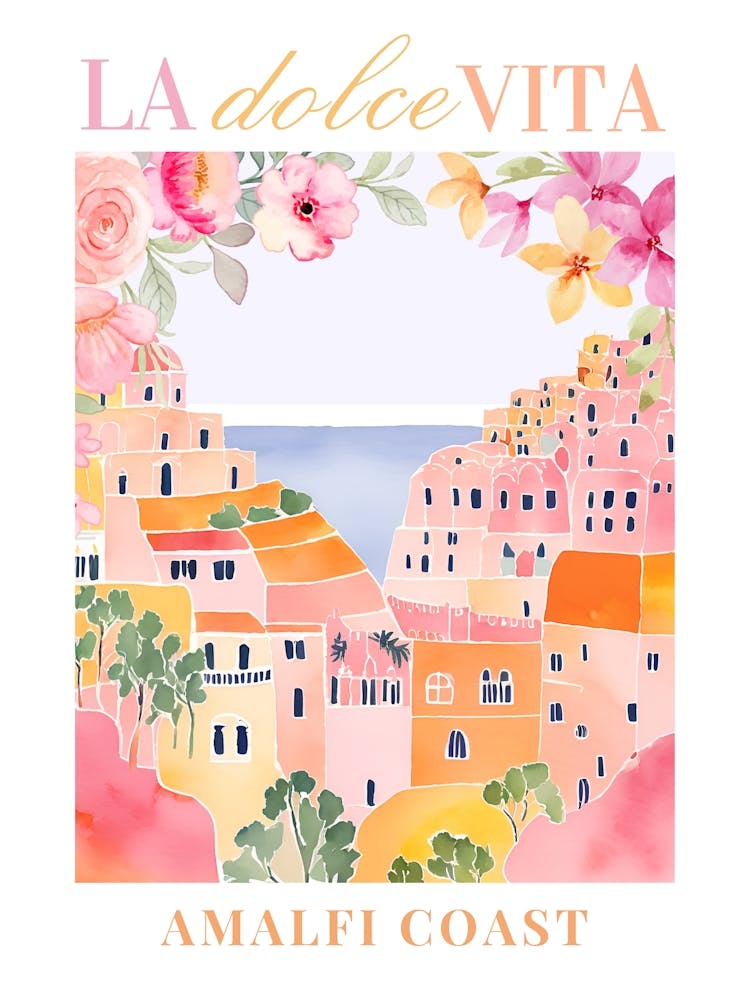 La Dolce Vita, Amalfi Coast Poster