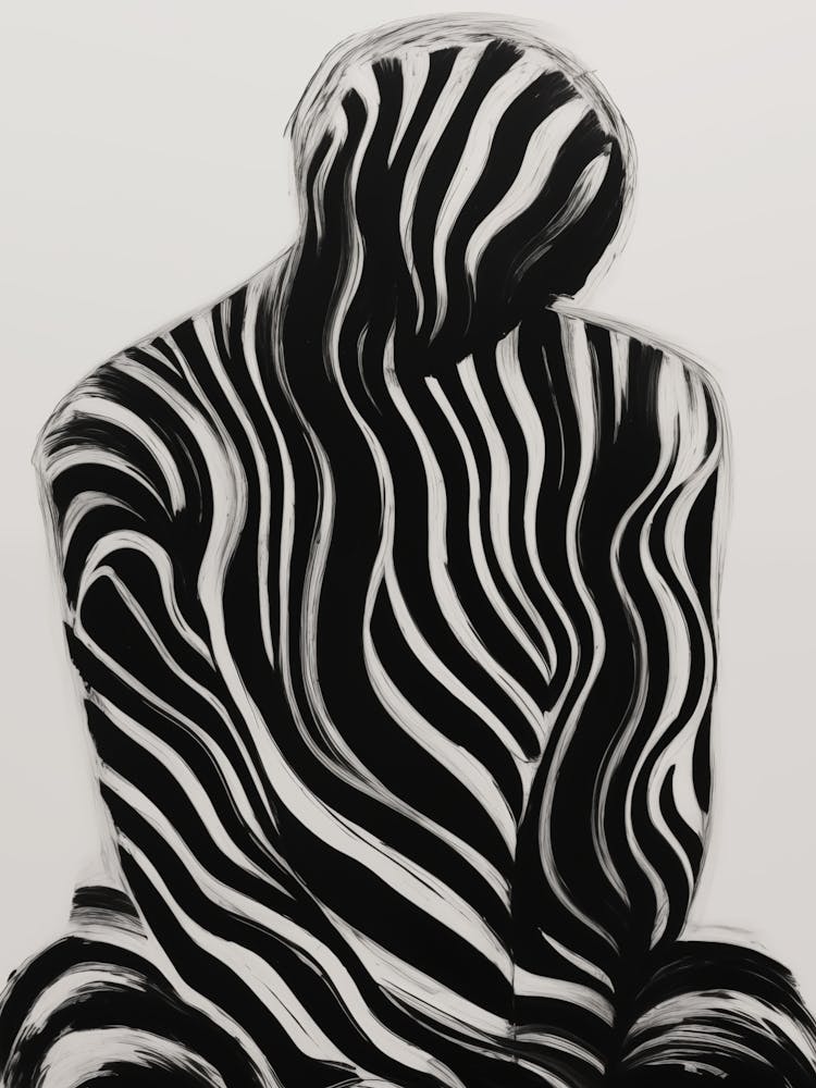 Lost in Thoughts Abstract Figure