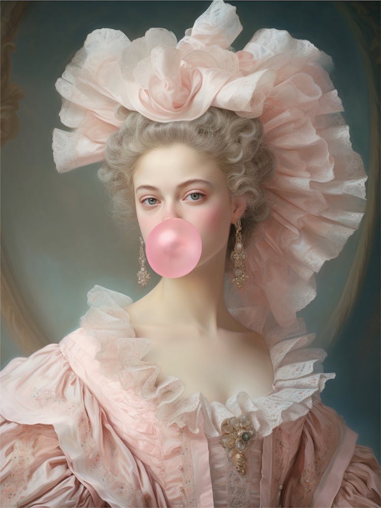 Royal Lady With Bubblegum
