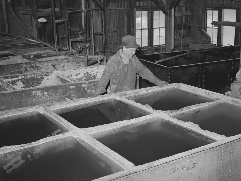 Precipitation Tanks At Gold Mine Where Gold Is Precipitated Out Of Cyanide Solution, Mogollon, New Mexico By