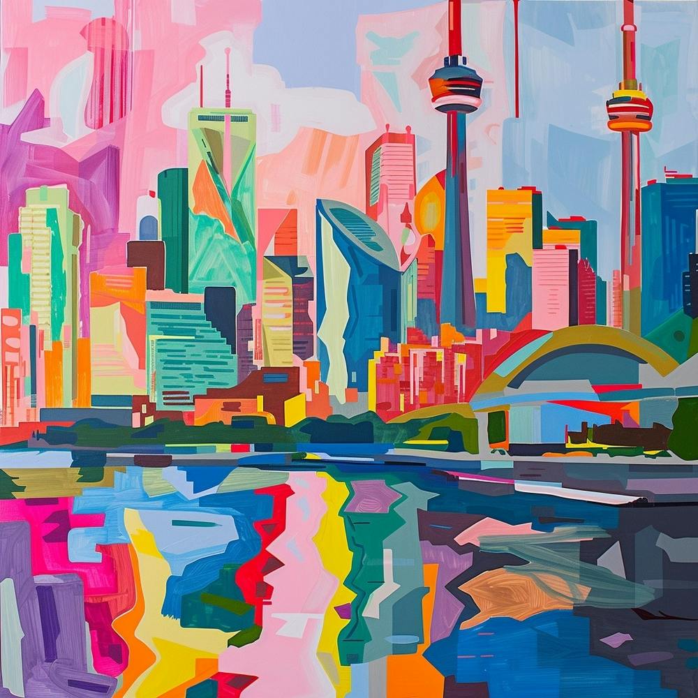 Abstrakte Reisekollektion Toronto Kanada 3