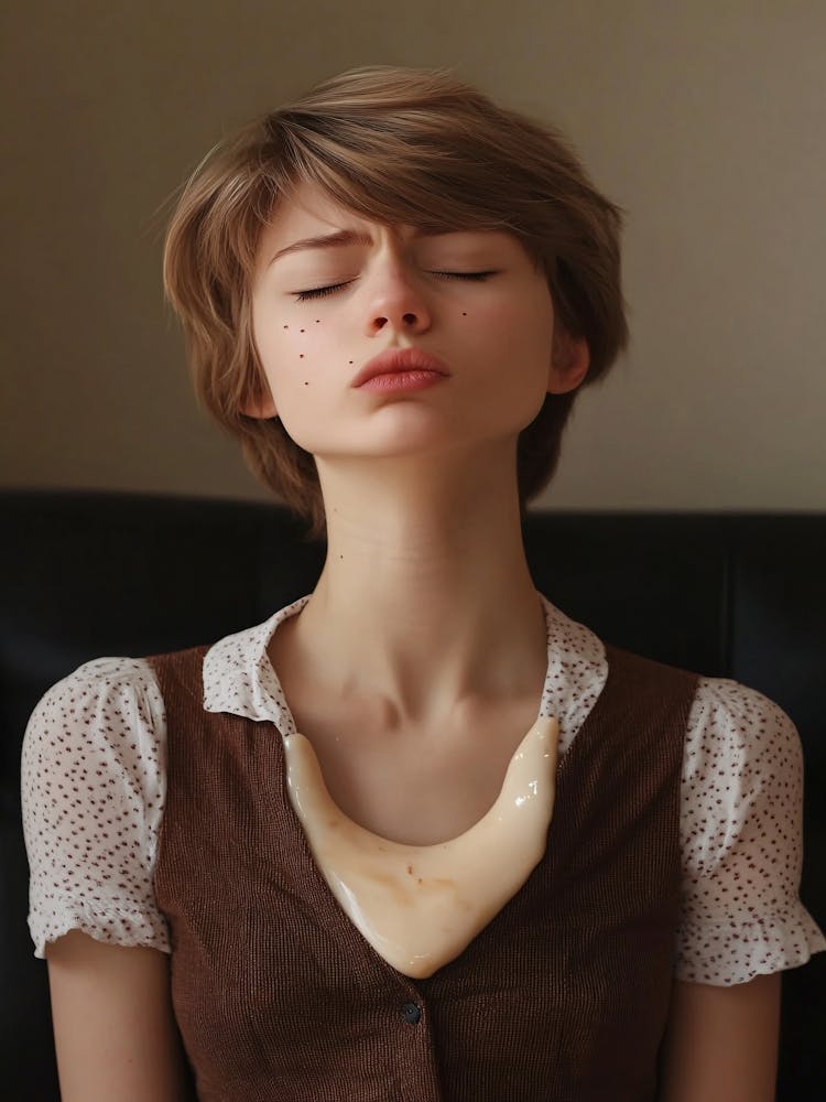 Woman With Her Eyes Closed