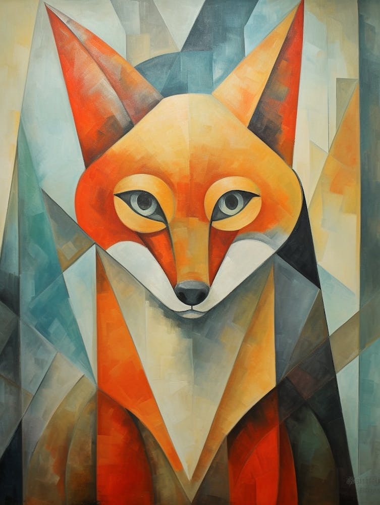 Fox Abstract Pop Art 7