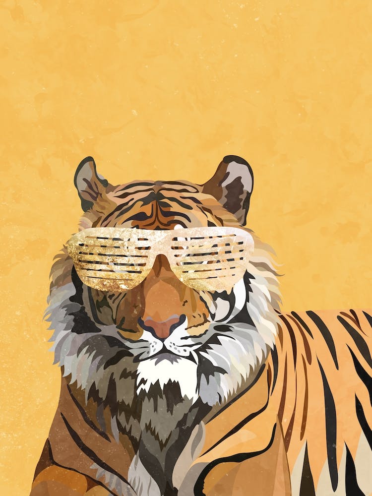Tiger With Sunglasses 1