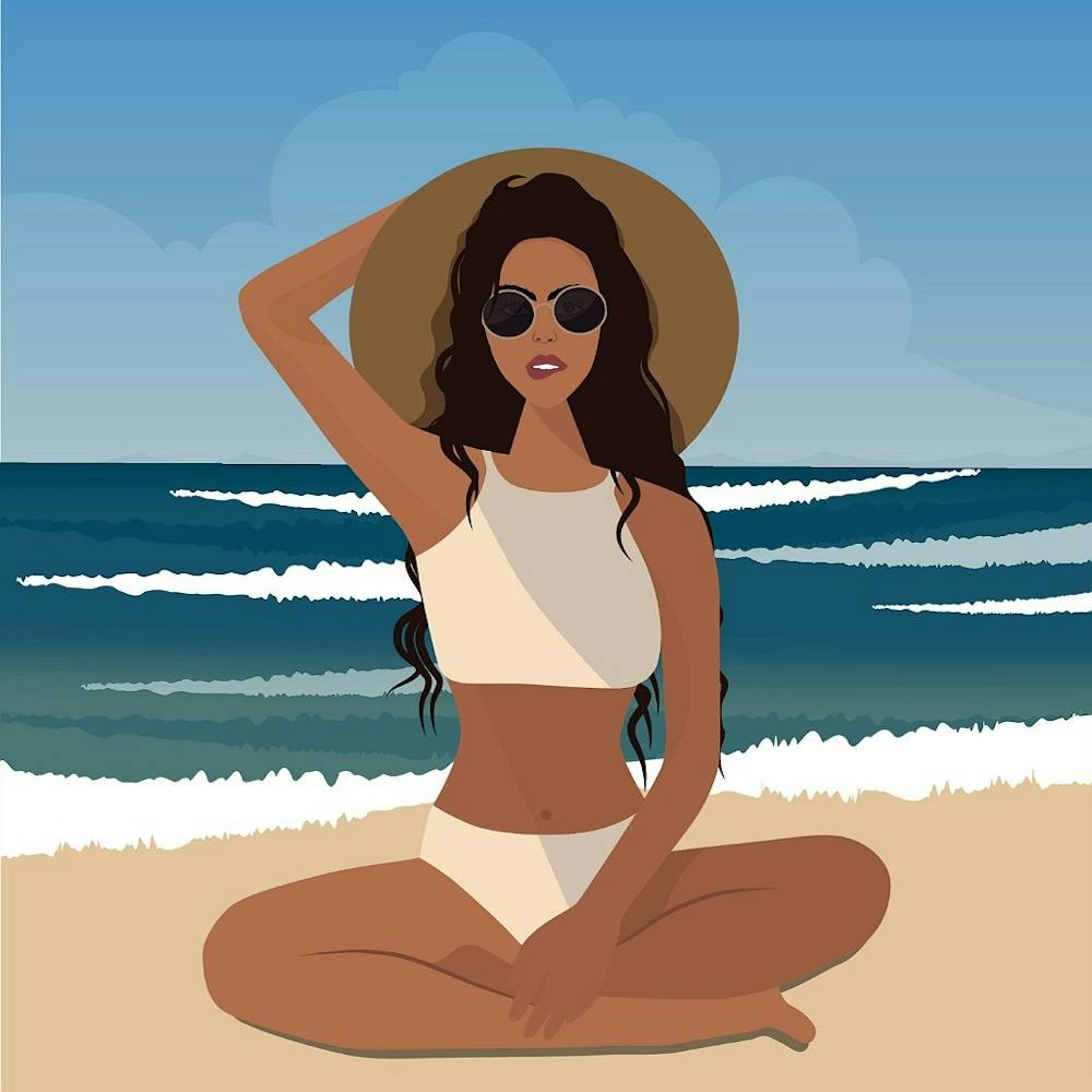 Femme Sur La Plage 4