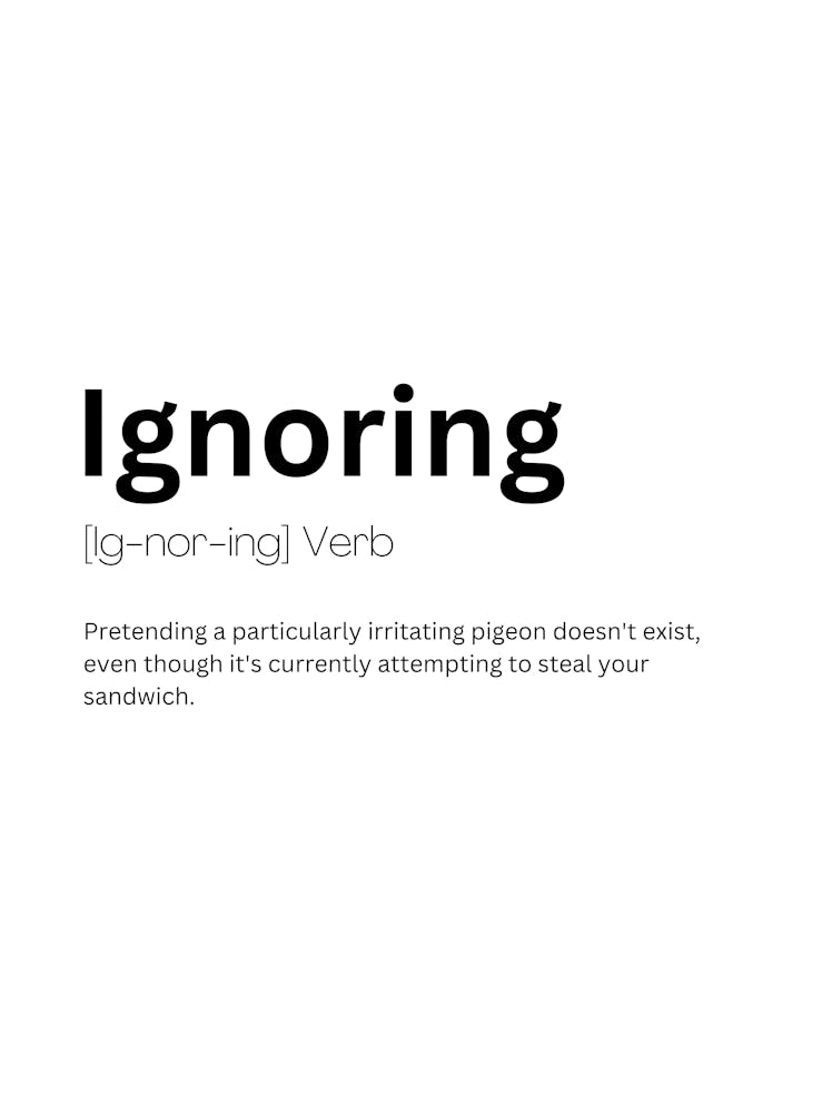 Ignoring Definition Meaning
