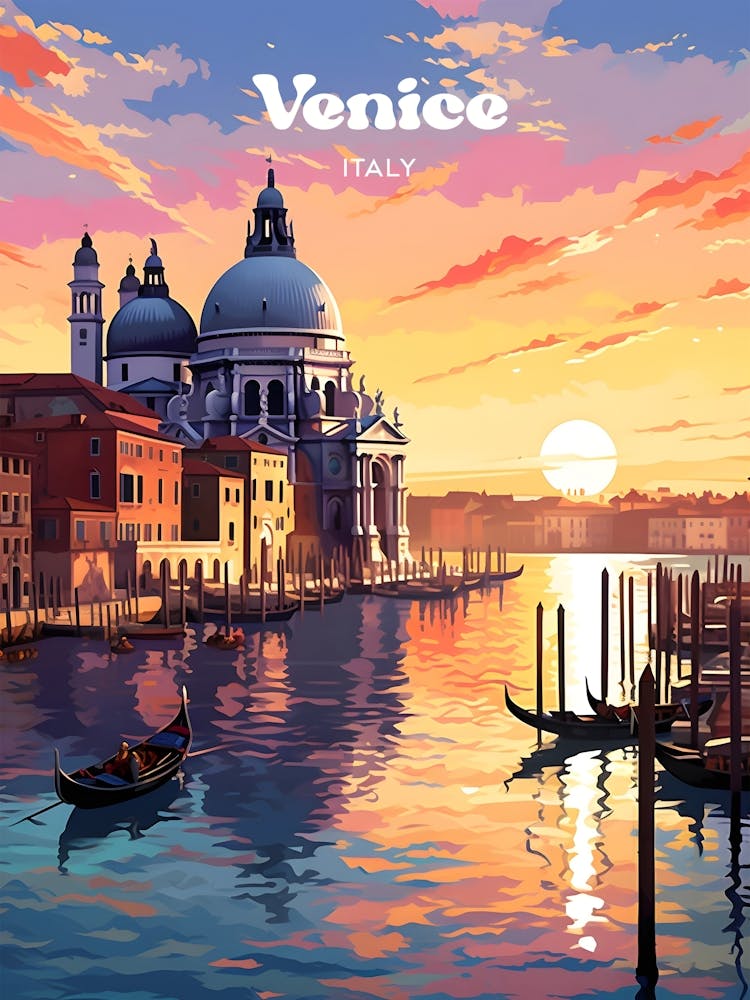 Venice Italy 4 Travel Poster 3 4 Resize