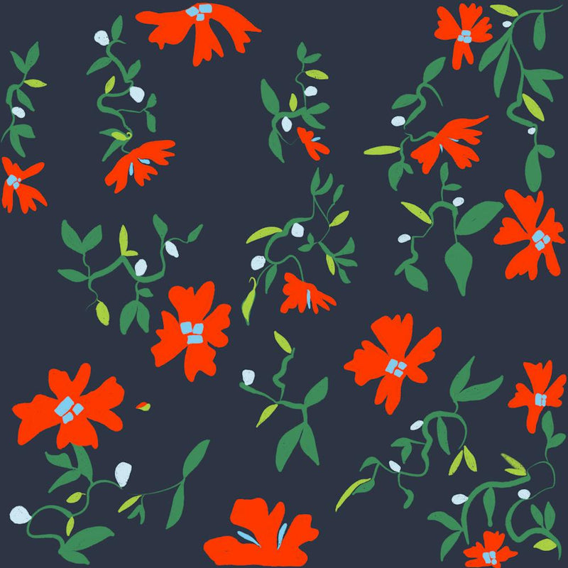 Red Floral night