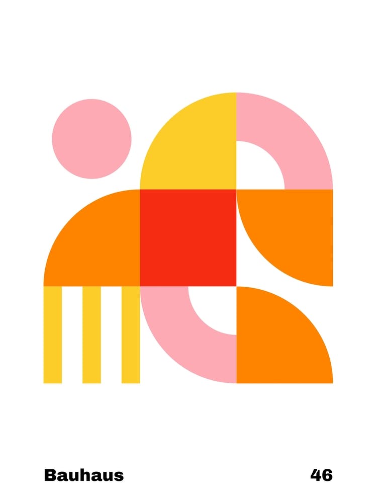 Geometric Bauhaus Poster 46
