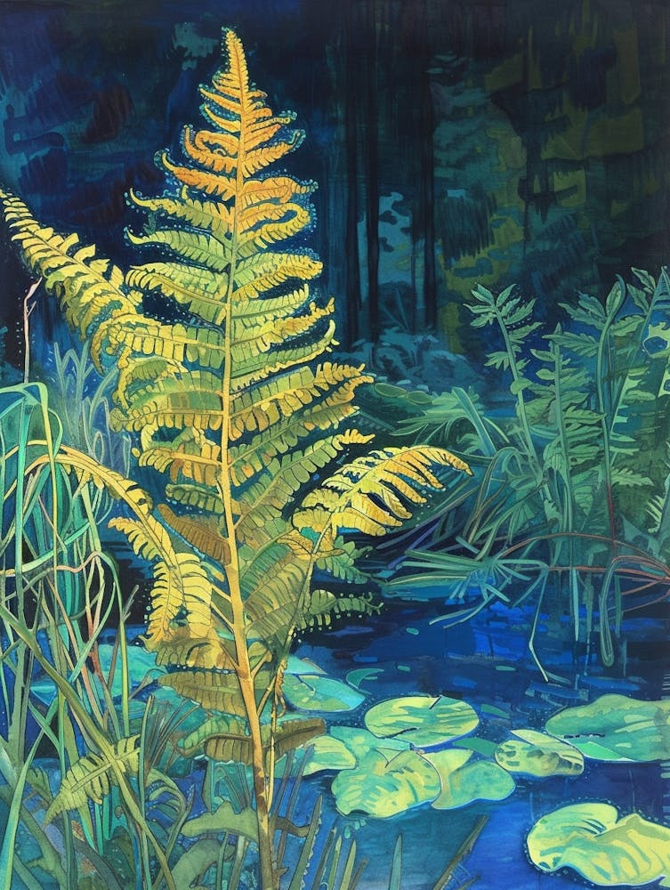Walking Fern Painting 1