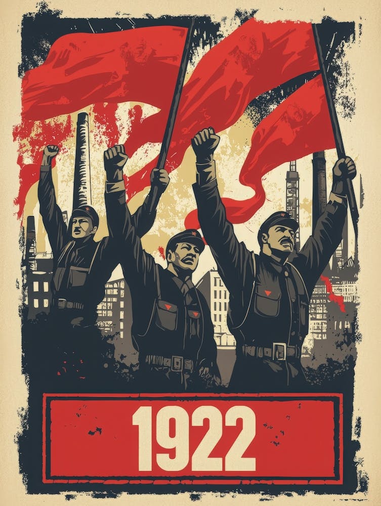 Aihrgdesign A Vintage Political Poster Marking The Formation 7