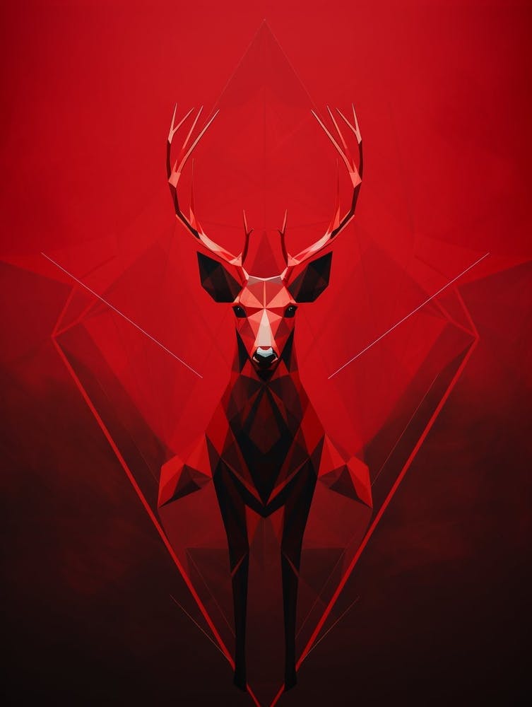 Geometric Abstract Animal Illustration 2