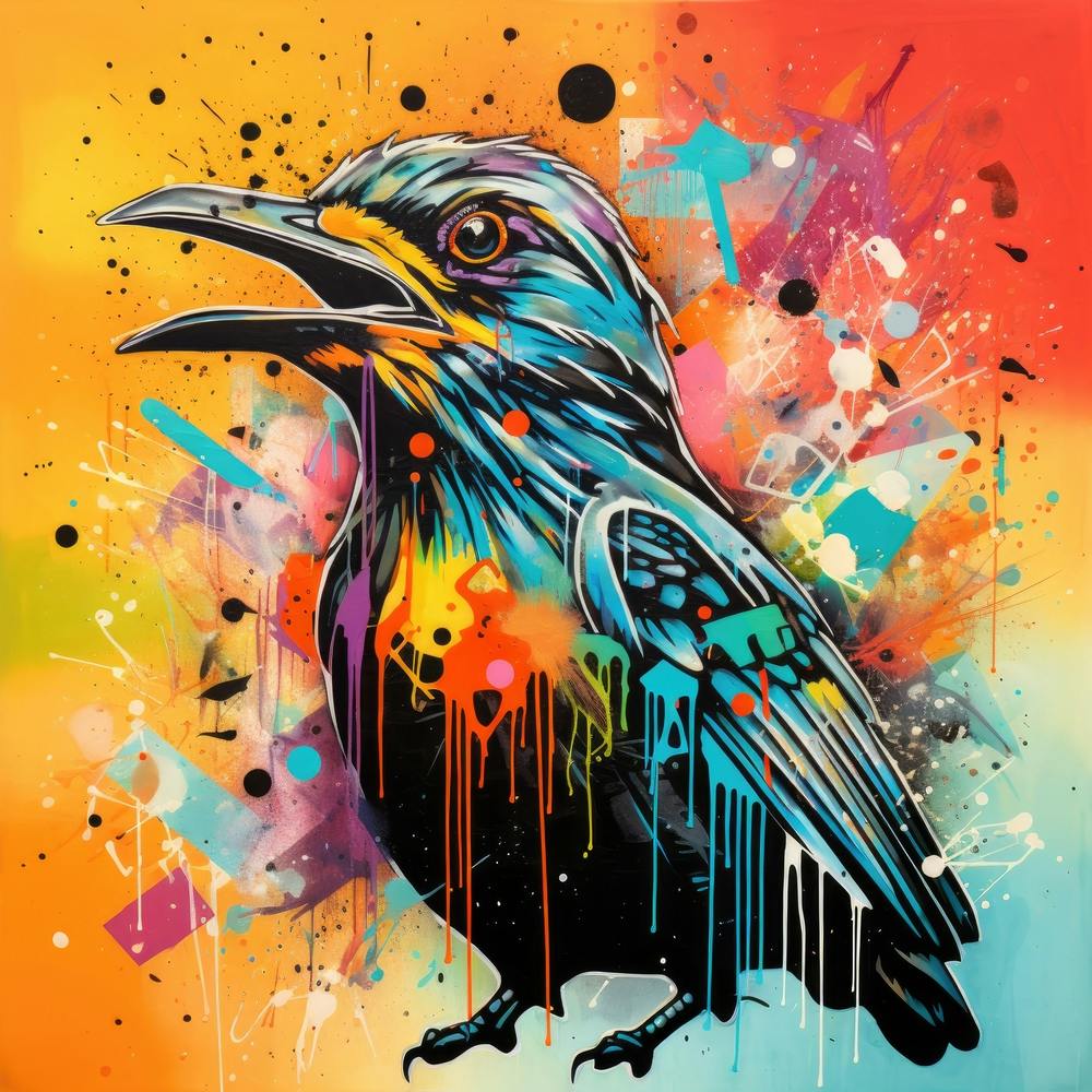 Kiwi Bird Splatter
