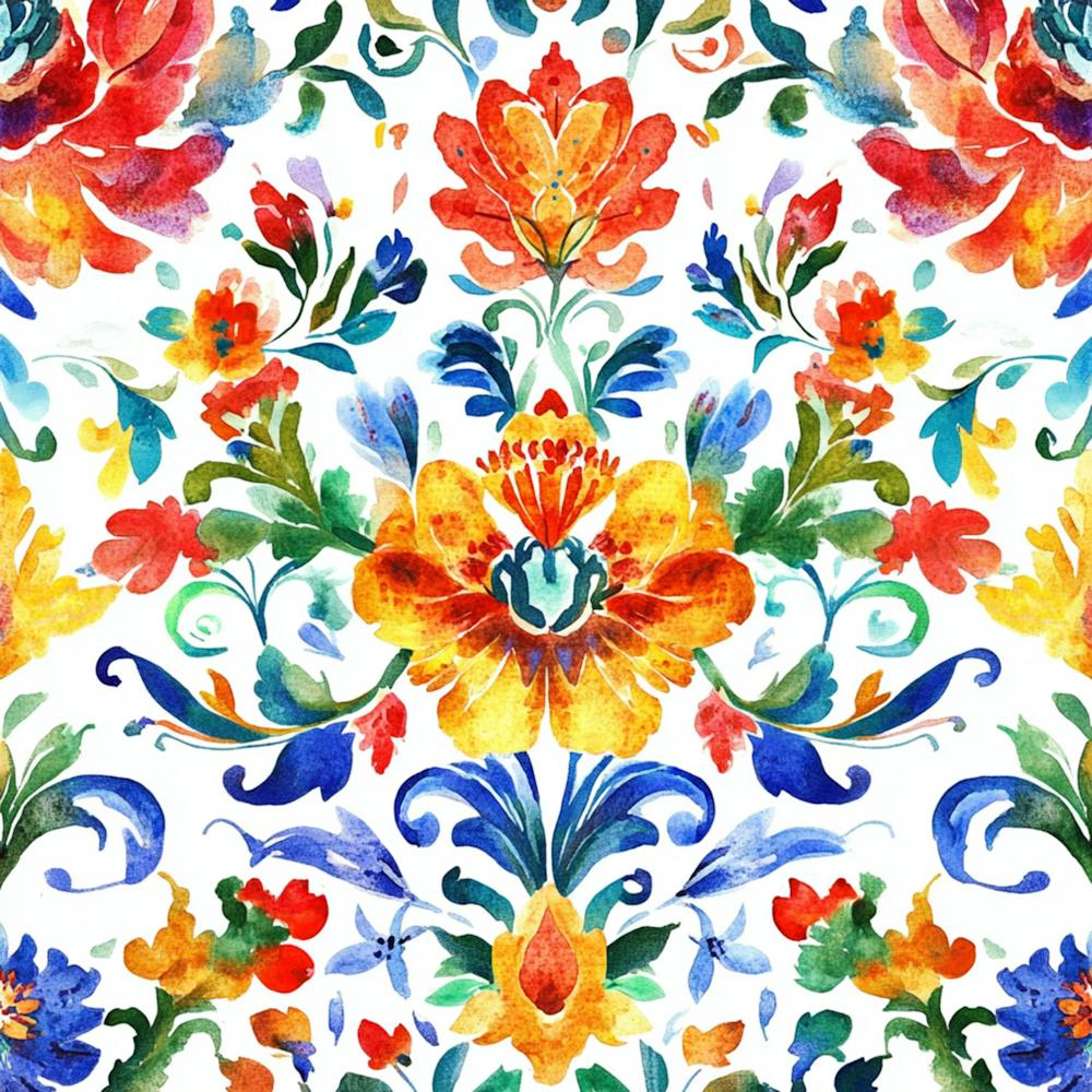 Watercolor Mandala Patterns 9
