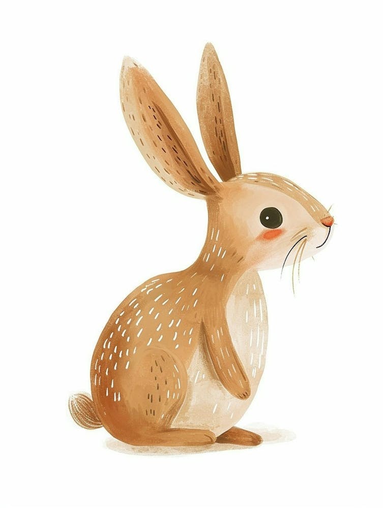 Cinnamon Rabbit Kids Illustration 1