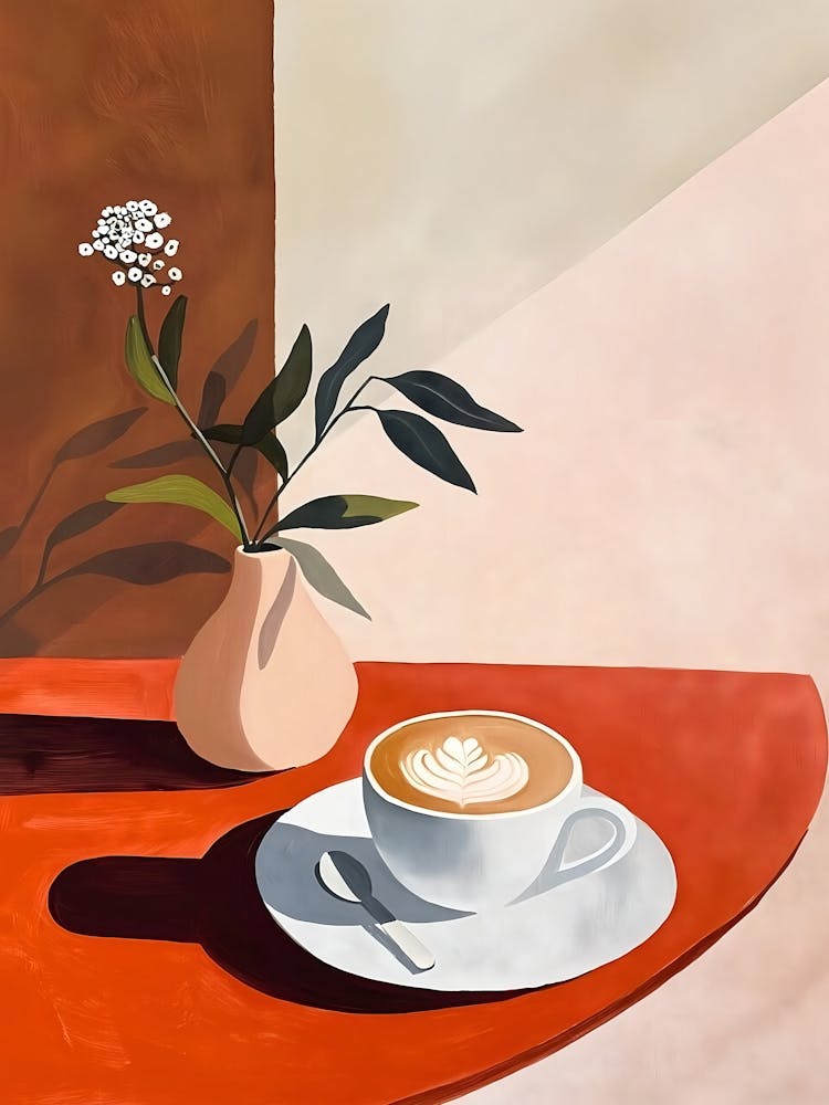 Coffee Cup Boho Wall Art, Coffee Poster, Kitchen Decor, Coffee Lover, Boho Poster, Home And Cafe Decor, Minimalist, Espresso, Coffee Prints